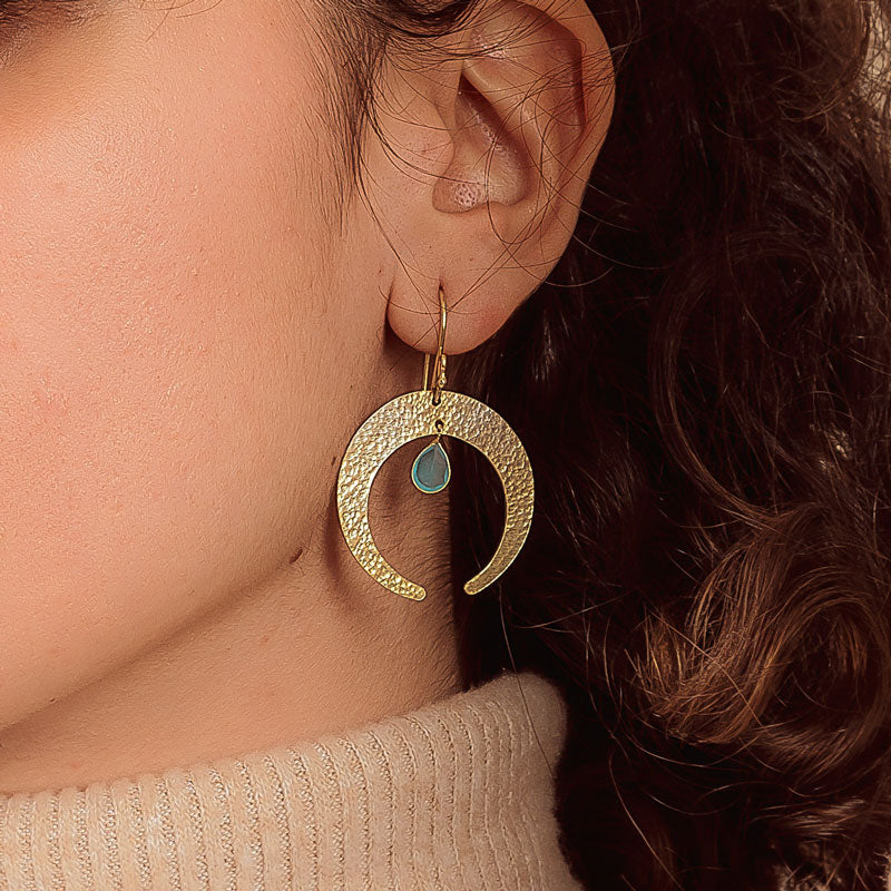 PENDIENTES INDIRA AQUA - Elbabohé