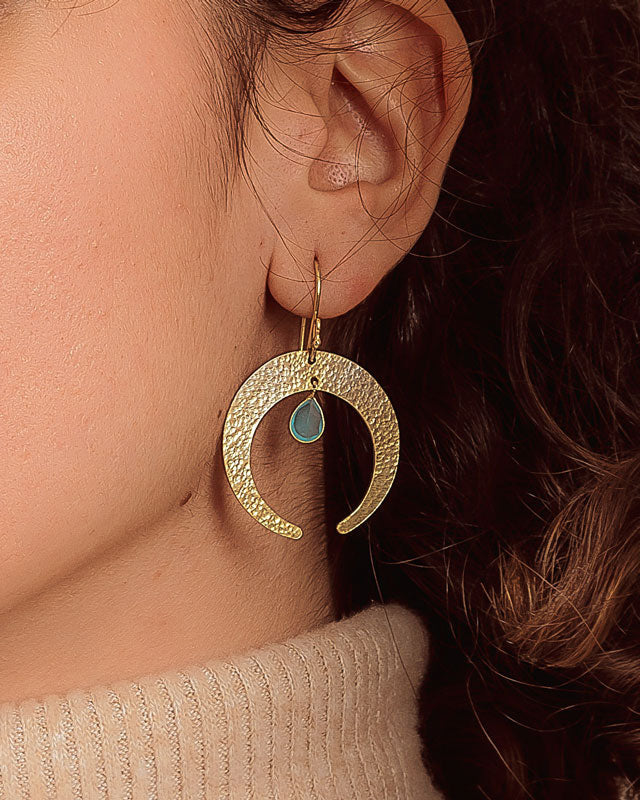 PENDIENTES INDIRA AQUA - Elbabohé