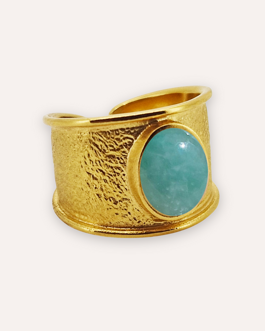 ANILLO AMAHAL AMAZONITA