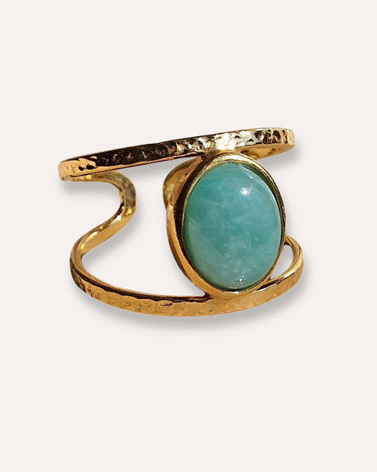 ANILLO NUNNE AMAZONITA
