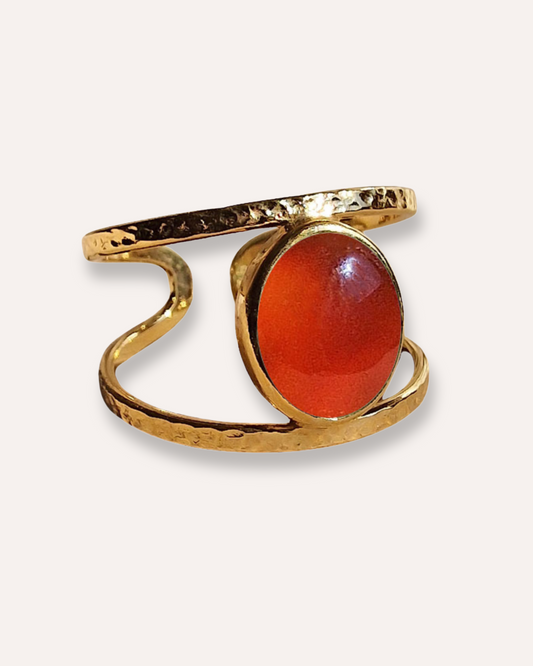 ANILLO NUNNE CORNALINA